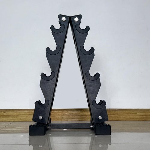 4 Tier Dumbbell Rack A-Frame - Storage Weight Rack for Home Gym, Heavy Duty Dumbbell Stand for Strength Training Workout