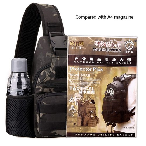 BAIGIO Tactical Sling Backpack Bag for Men Molle Crossbody Shoulder Bags Military EDC Chest Pack One Strap Daypack