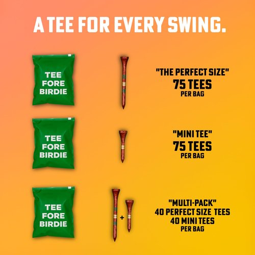 Palm Drive Golf Bamboo Tees (The Perfect Size)