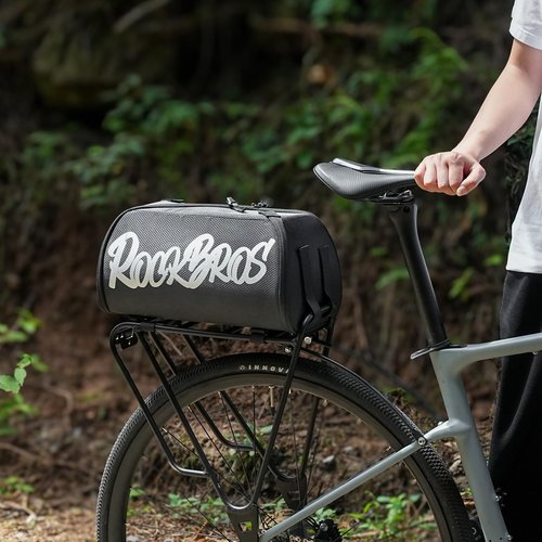 ROCKBROS Bike Bags for Bicycle Rear rack - 12L/15L Bike Ebike Trunk Pannier Saddle Bag with Shoulder Strap for Commuter Travel Outdoor Accessories Gear