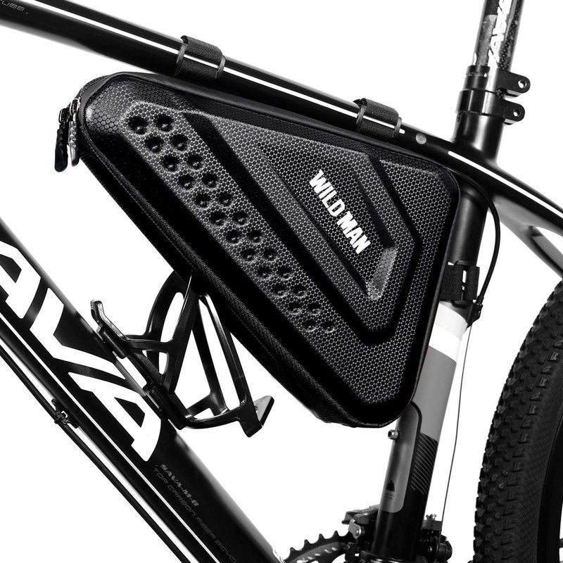 WILD MAN 3L Triangle Frame Bike Bag Large Capacity for Mountain Bicycle Cycling MTB Bicycle Cycling (ES19)