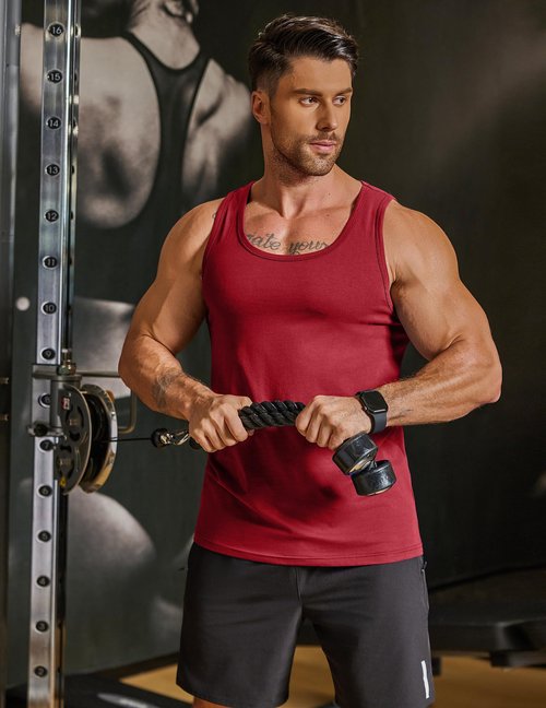 COOFANDY Mens Running Singlet Tank Tops Undershirts for Men Pack Sleeveless T Shirts