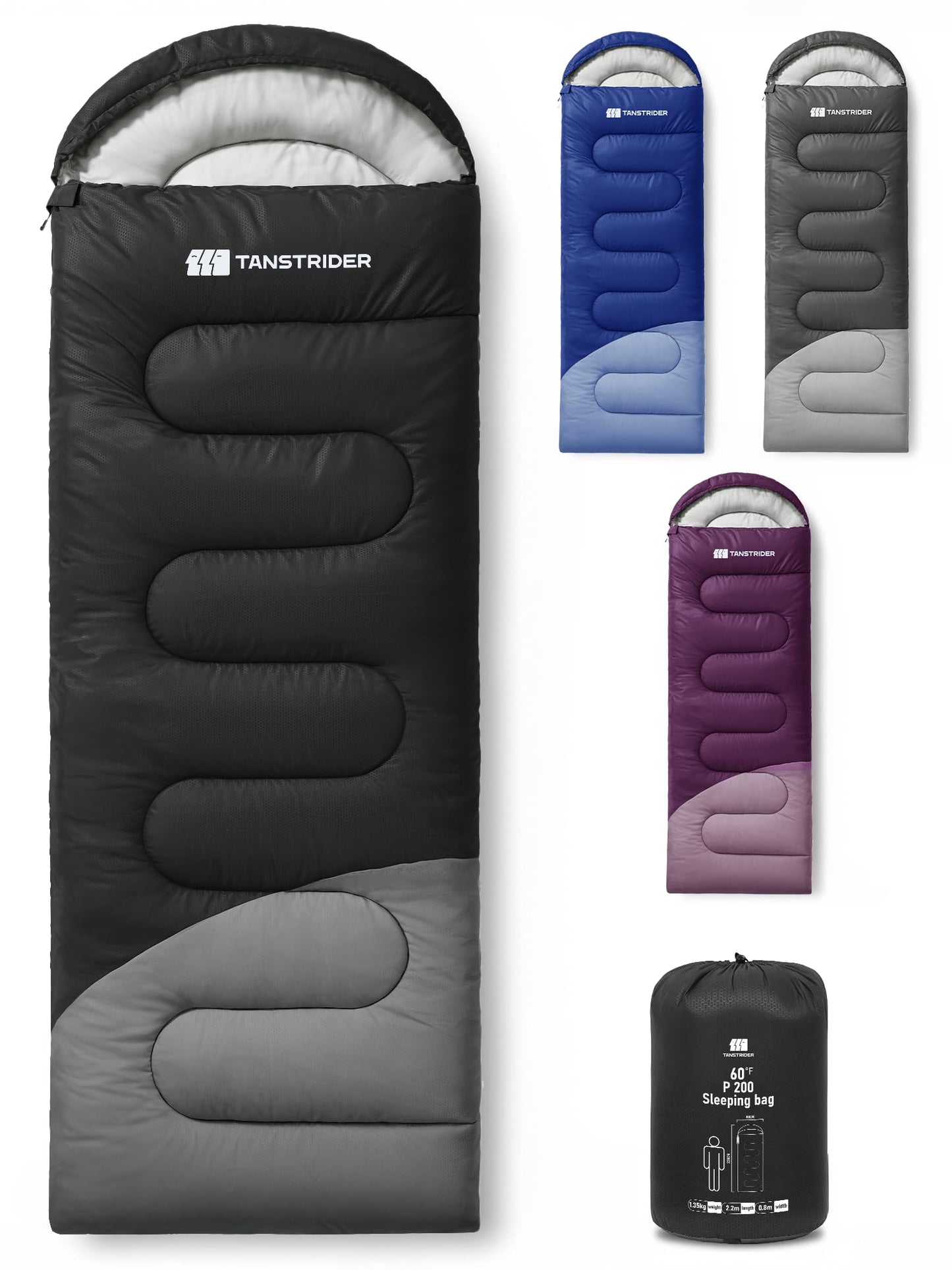 Sleeping Bags for Adults Warm Weather,3lb Backpacking Compact Lightweight Camping Sleeping Bag with Compression Sack for Kids,Camping Essentials Gear for Hiking,Travel,Climb,Outdoor, Indoor