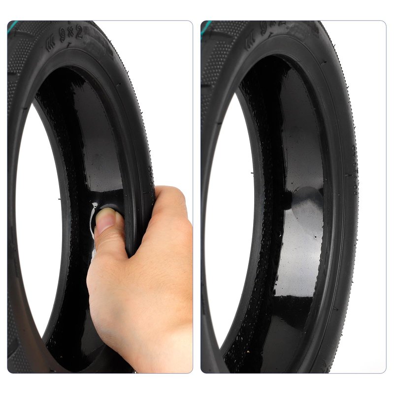 ZAITUO 9-inch 9x2 Rubber Self-sealing Self-healing 9" Tubeless Tire 9 x 2 Tyre Replace for KickScooter Electric Scooter Tyre Wheel Parts (1)