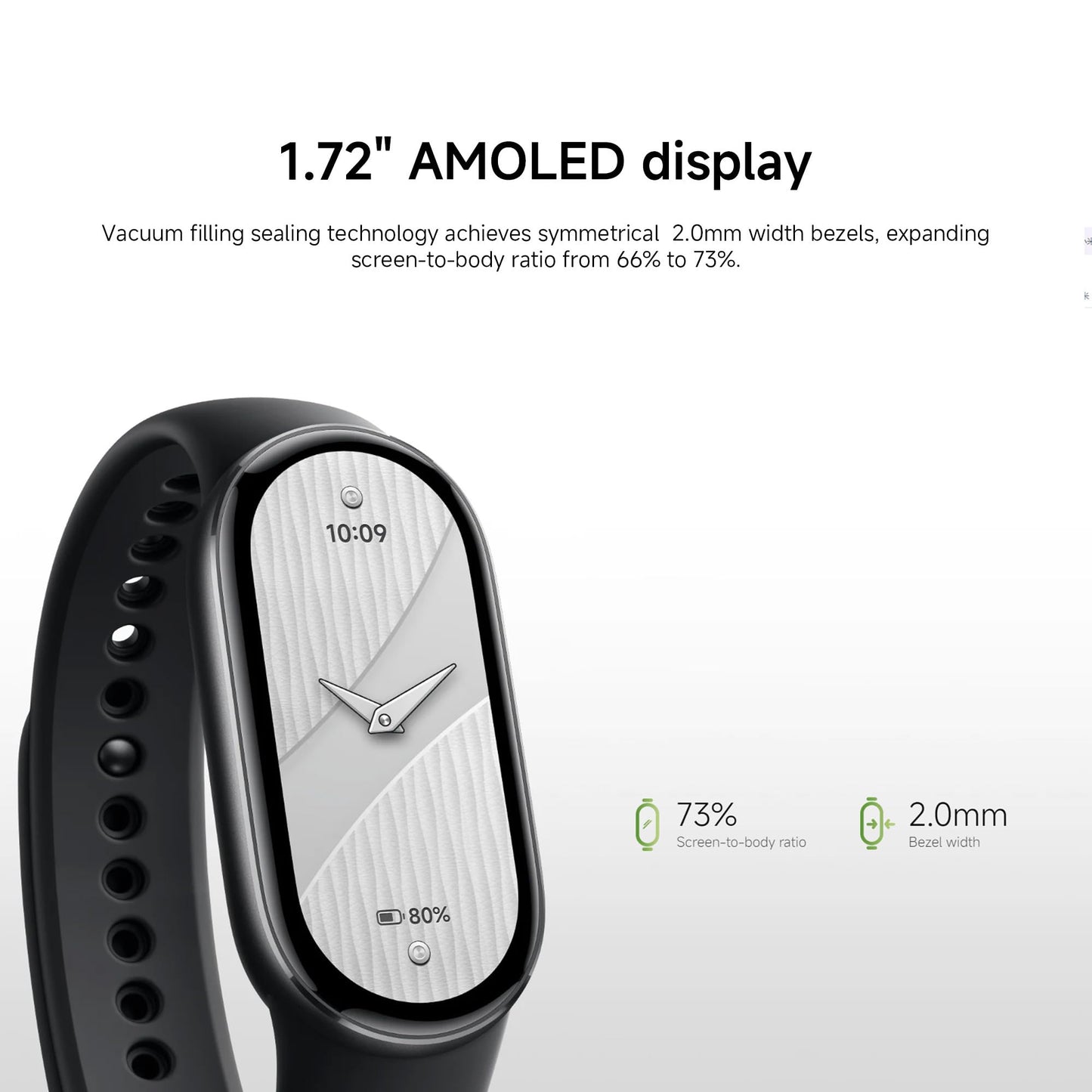 XIAOMI Mi Smart Watch Band 10, 5ATM Waterproof Fitness Step Tracker Sports Digital Smart Watch Health Band for Men Women, 1.72" AMOLED Display, 150+ Sports Modes (Glacier Silver)
