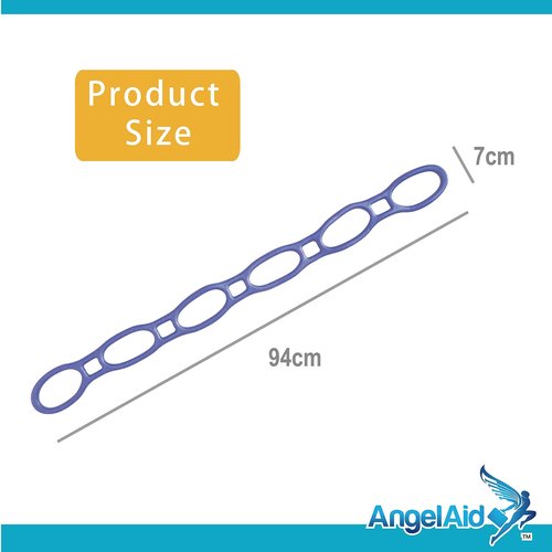 Angelaid Exercise Ring Stretcher Bands Fitness Elastic Walk for Home Yoga Pilates Gym Workouts