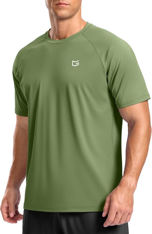 G Gradual Men's Athletic Workout T-Shirts - Moisture-Wicking Cooling Performance Tee for Gym & Tennis