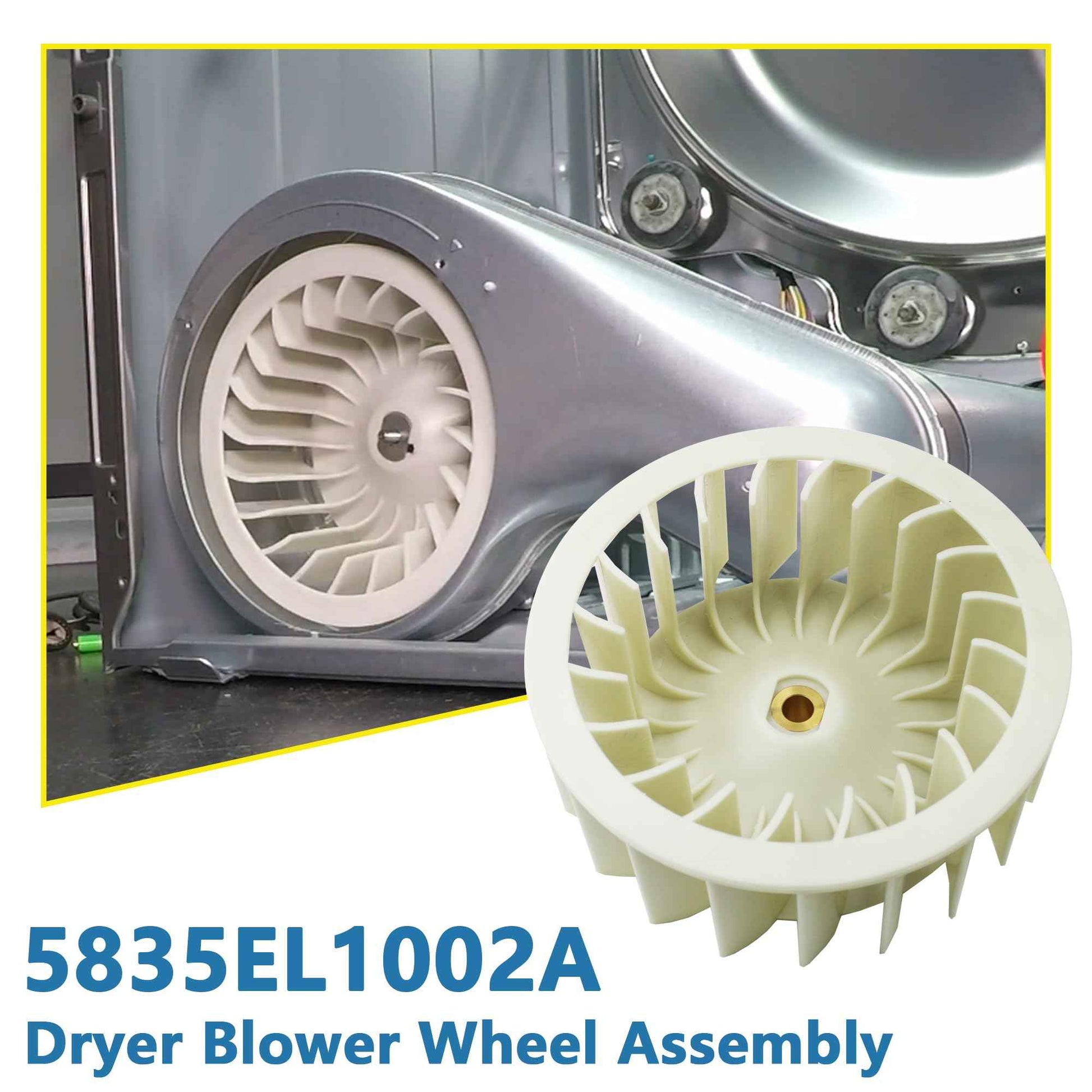 5835EL1002A Dryer Blower Wheel Assembly Fits for LG Dryer Wheel 5835el1002a PS3528491, AP4438881