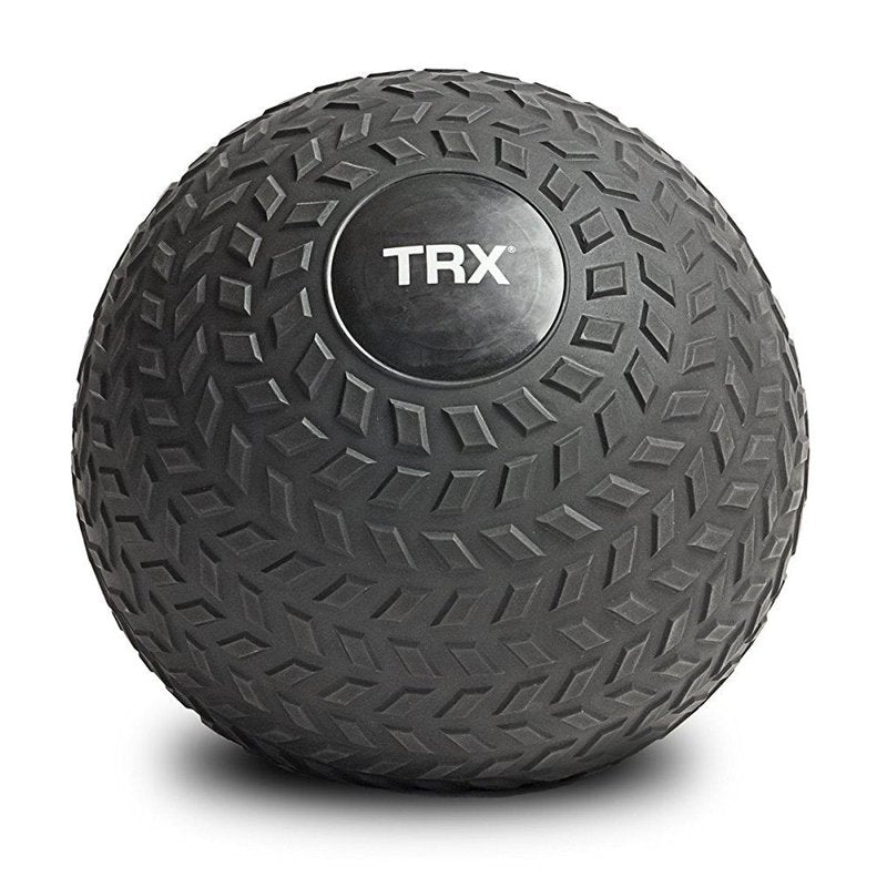 TRX Training Slam Ball Weighted Textured Tread Slip Resistant Rubber Ball for High Intensity Full Body Workouts and Indoor or Outdoor Training (30)