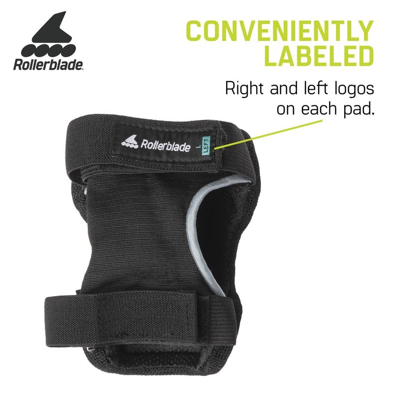 Rollerblade Skate Gear Knee Pad Protective Gear, Unisex, Multi Sport Protection, Black, Medium