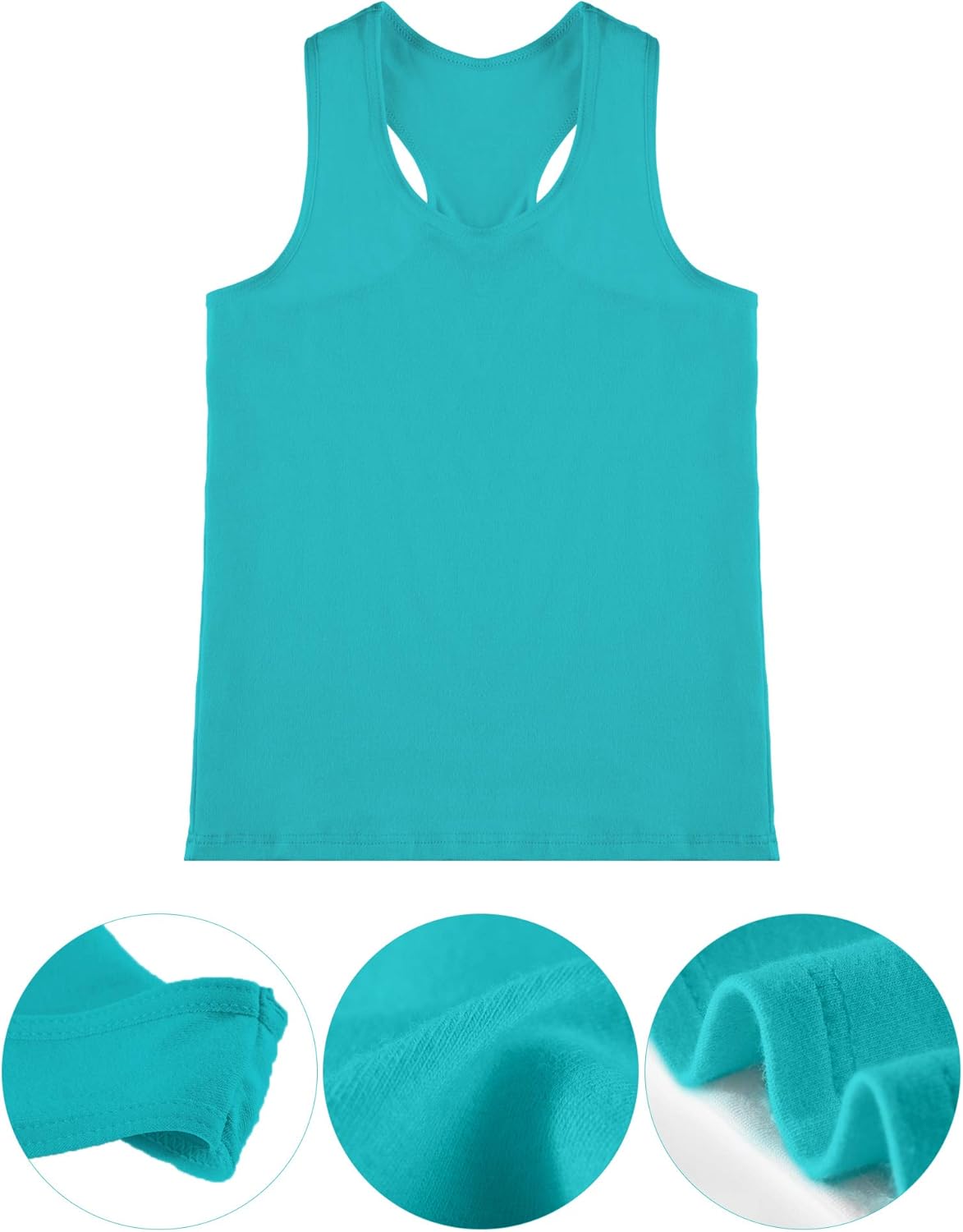 Boao Girls Dance Tank Top - Sleeveless Racerback Crop for Ballet & Gymnastics | Athletic Wear