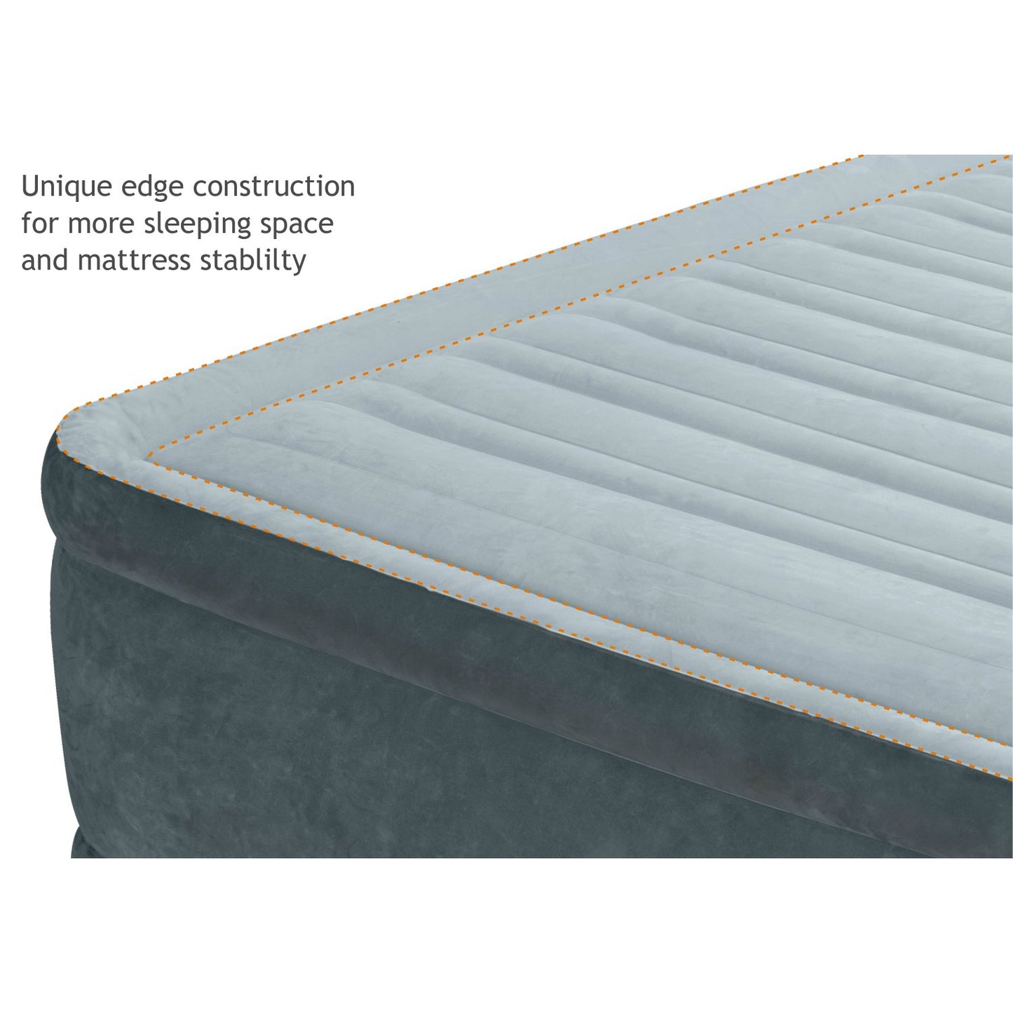 Intex Comfort Plush Mid Rise Dura-Beam Airbed with Built-in Electric Pump, Bed Height 13", Full
