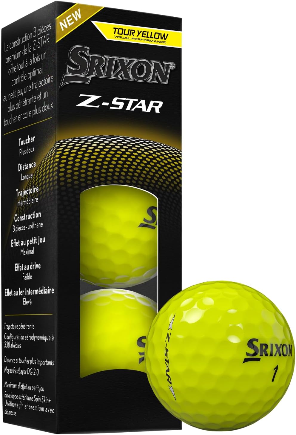 Srixon Z-Star Golf Balls - Premium Performance for Exceptional Distance & Control | 12-Pack