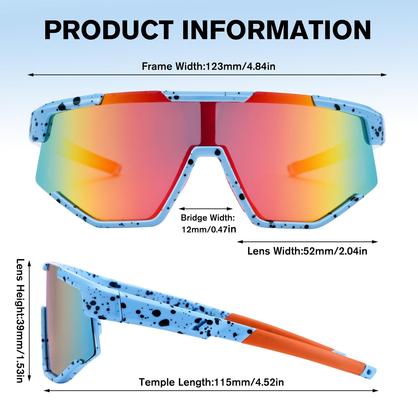 Pro Acme Kids Baseball Sunglasses Polarized Youth Baseball Sunglasses Unbreakable Sports Sun Glasses for Boys Girls Age 6-12