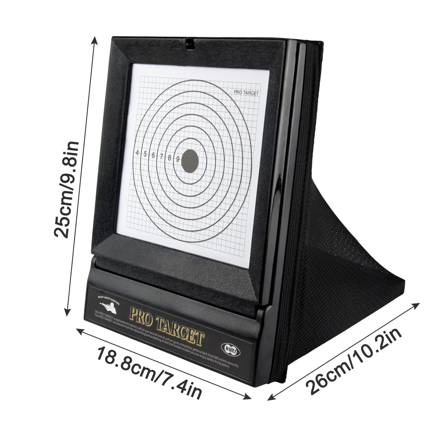 BB Gun & Airsoft Targets by Guyuyii - Portable Target Stand with BB Catcher - Great for Backyard and Indoor Practice - 10/60 PCS Targets Included