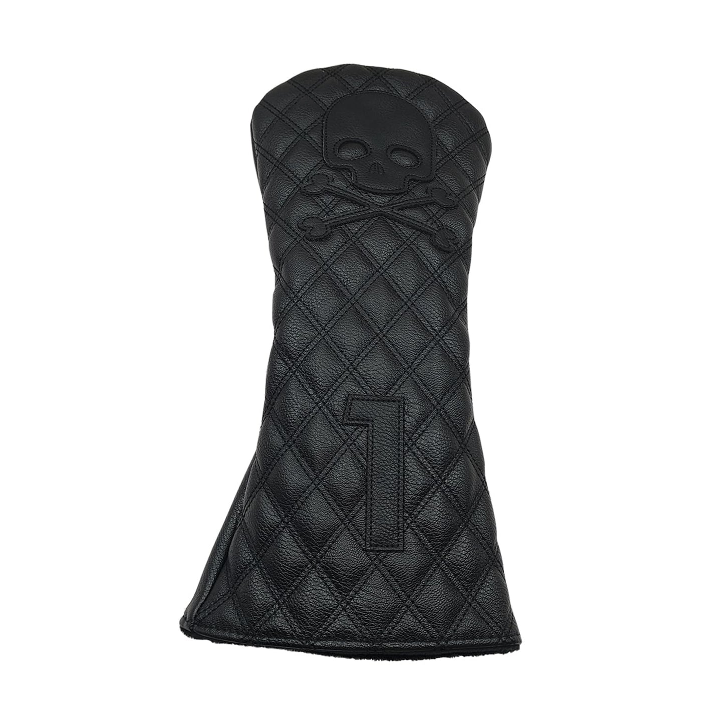 Premium Synthetic PU Leather Skull Bones Design Golf Head Cover Driver Club Headcover Up to 460CC Cover