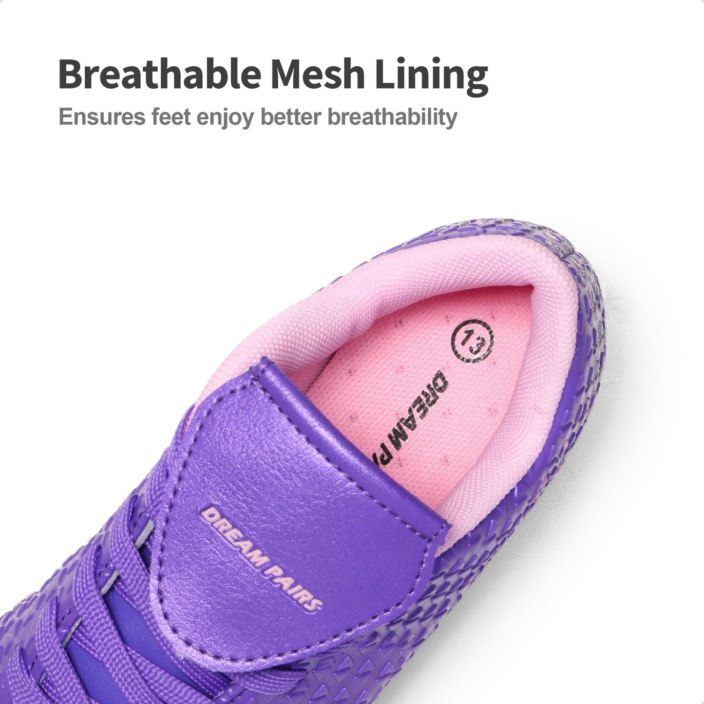 DREAM PAIRS Boys Girls Outdoor Soccer Cleats Firm Ground Football Shoes for Little/Big Kid,Size 13 Little Kid,Light/Purple/Pink,MEGA-2K