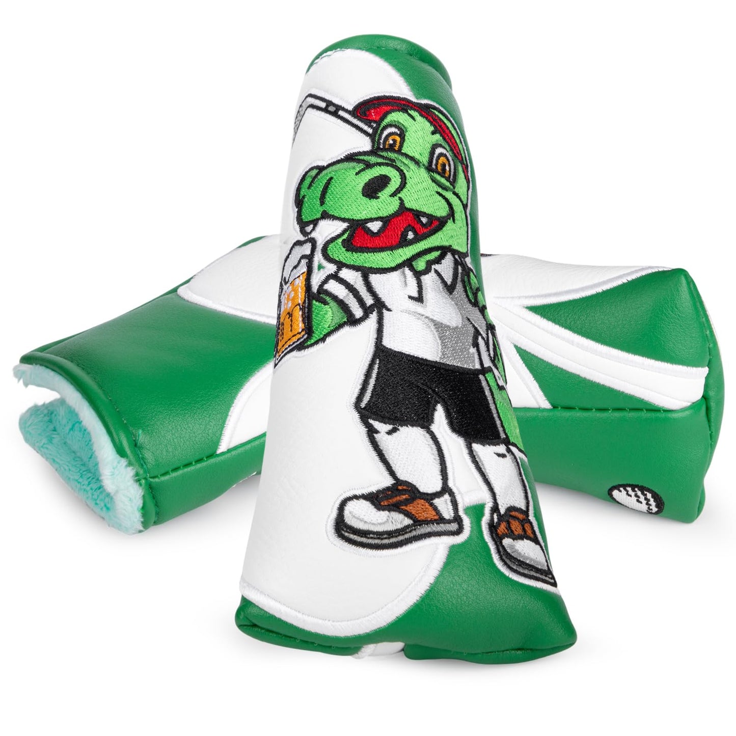 Putter Cover Headcover Magnetic Golf Putter Head Cover Green Shamrock Embroidery fits for Scotty Cameron Odyssey Taylormade Blade Putters