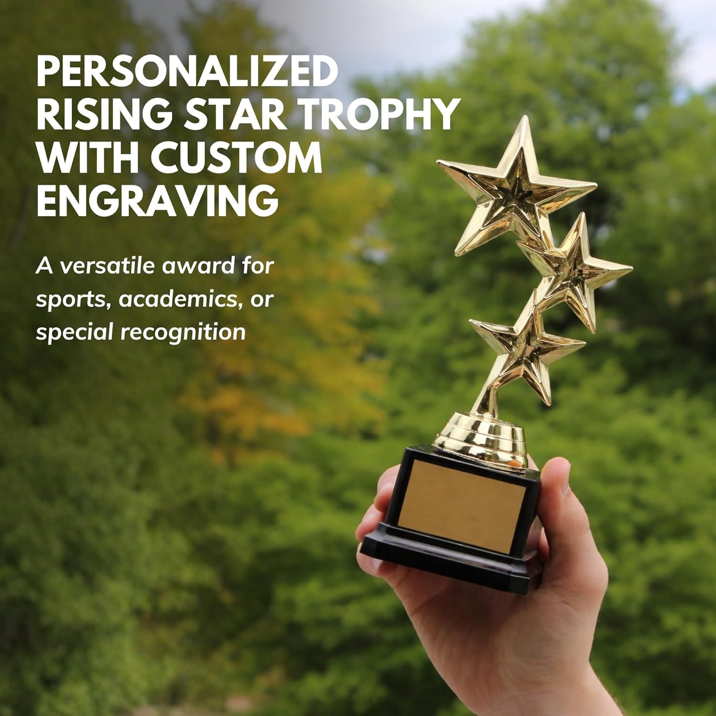 Trophy Outlet - 8-Inch Star Trophy Award - Custom Engraved Recognition for Kids & Adults