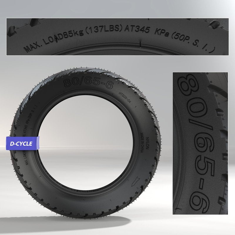 Scooter Tires 10x3 80/65-6 City Road Tire with Inner Tube Motorcycle & Electric Scooter Tires Compatible With Apollo 2022 Explore Kugoo M4 E-Bike 255x80 Tire