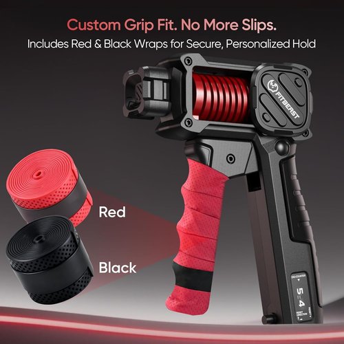 FitBeast Grip Strength Trainer - Adjustable Hand Gripper with Built-In Counter, 30-130LB | Forearm Strengthener for Home & Office