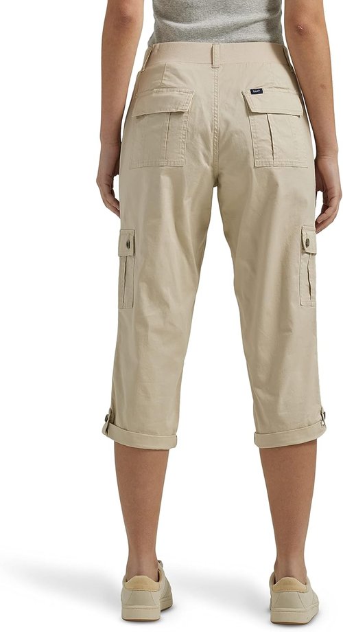 Lee Women's Cargo Capri Pants - Ultra Lux Comfort with Flex-to-Go Design | Perfect for Everyday Wear