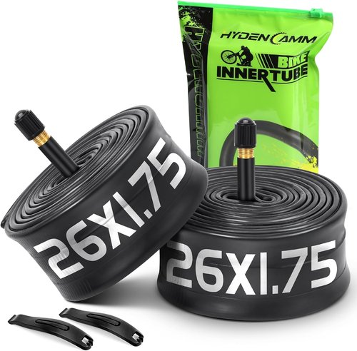 Bike Tube 2-Pack by [Brand Name] - 20/26 x 1.75/2.125 with 35mm Schrader Valve & 2 Levers | Durable Butyl Inner Tubes for MTB, Cruisers, Road Bikes