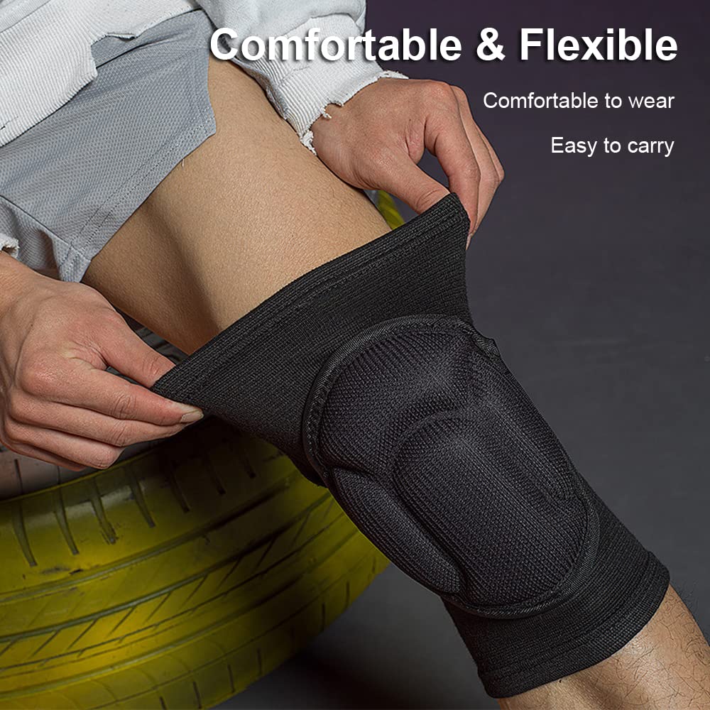 Skiennix Knee Pads - Ultimate Protection for Basketball, Volleyball & Wrestling | Soft, Black, Small