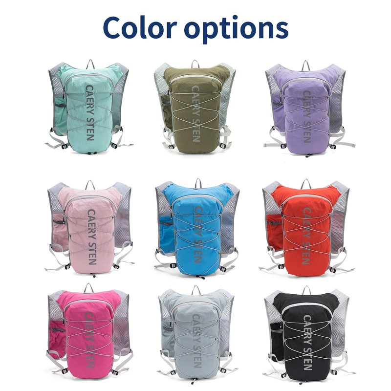 Carey STEN Hydrated Backpack, Running Vest, paired with a 1.5L Water Bag Hiking Backpack, Suitable for Running, Hiking, Marathon, and Both Men and Women (Pink, 1)