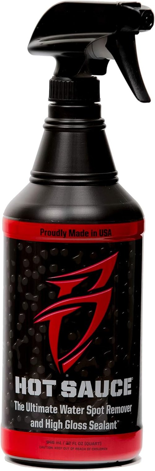 Boat Bling Hot Sauce - Premium Hard Water Spot Remover & Upholstery Cleaner | Two 32 oz Bottles