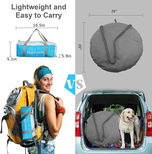 Gorich Beach Tent - Portable Sun Shelter for Up to 10 People | Lightweight, Easy Setup & UPF 50+ Protection