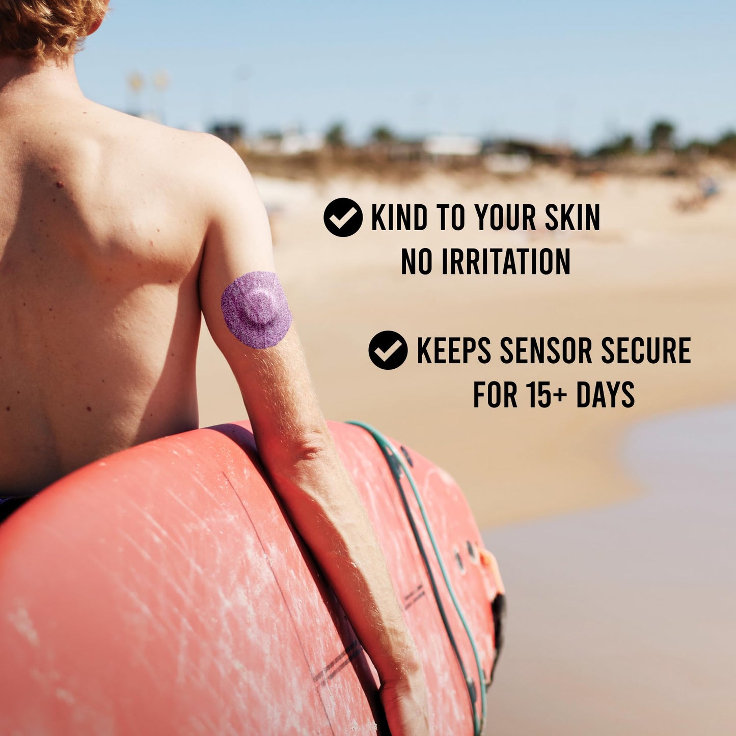 Not Just A Patch Air Dexcom G7 Adhesive Patches, Waterproof & Sweatproof Sensor Covers for Dexcom g7 & Stelo CGM, Stays Secure for 15 Days, Thin & Breathable, 20 Pack, Multicolor