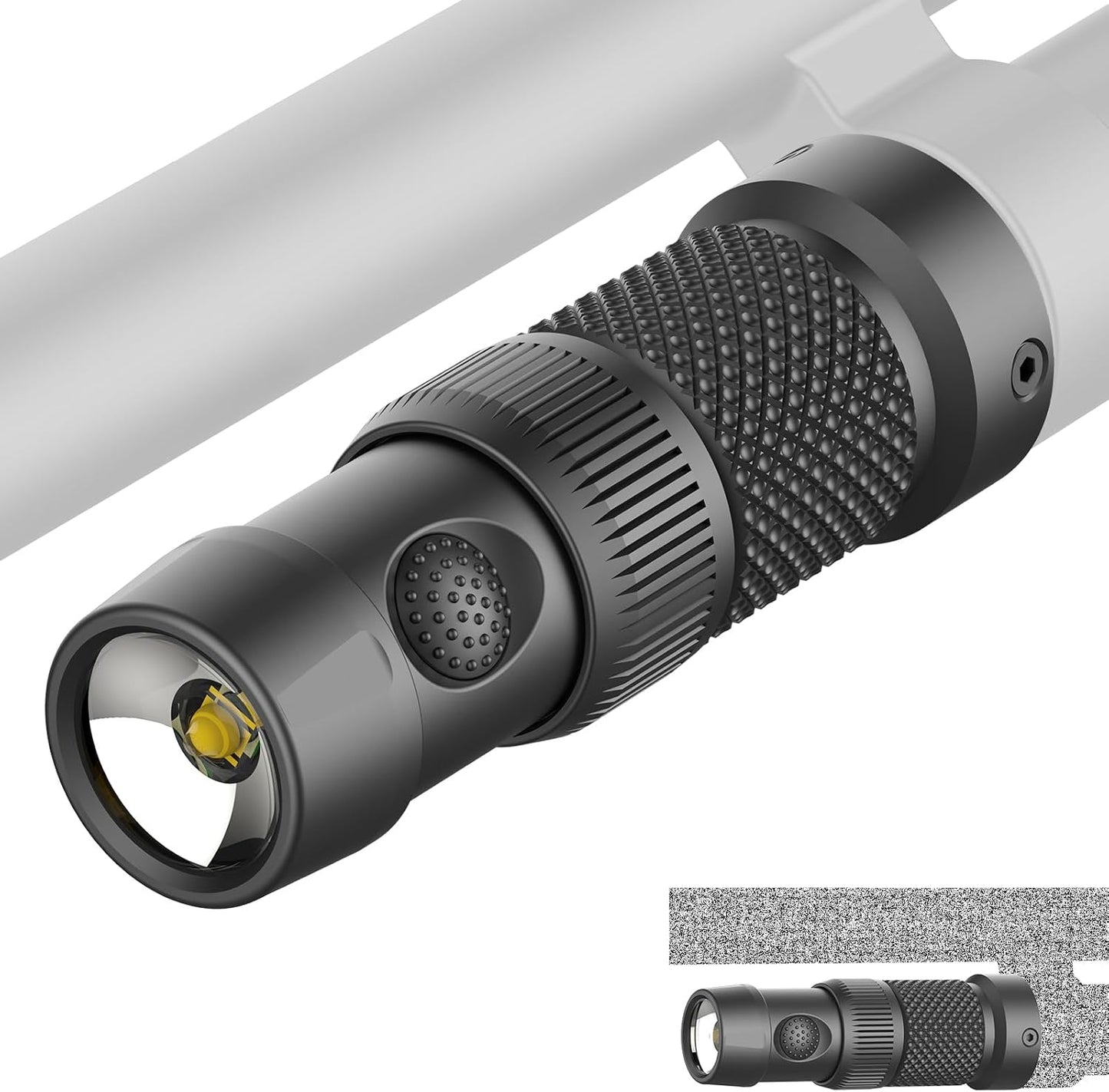 TOUGHSOUL Tactical Mag Tube Cap Flashlight - 500 Lumen Max with Strobe Function & Replaceable Battery