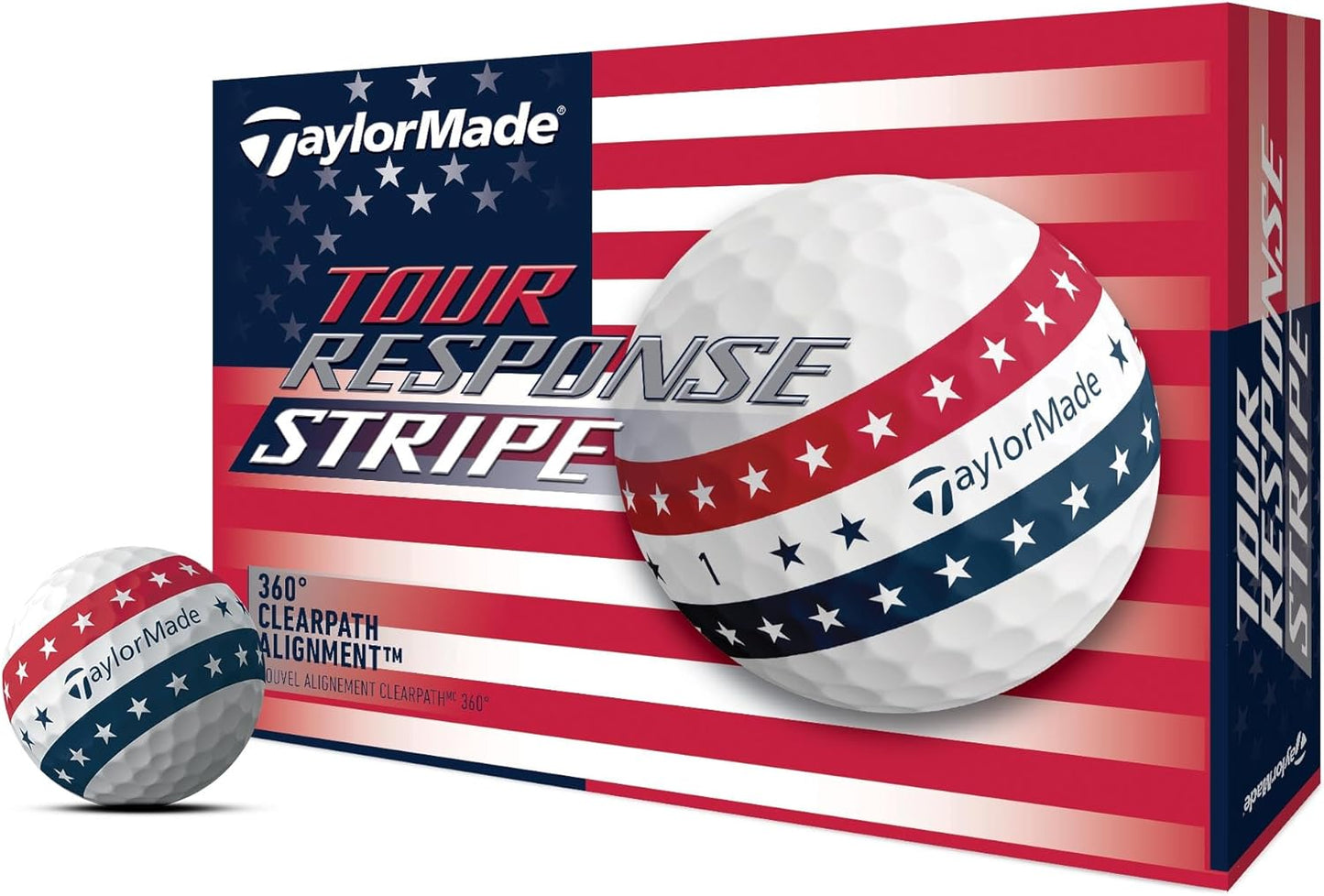 TaylorMade Golf Tour Response Stripe Golf Balls - Premium Performance | One Dozen