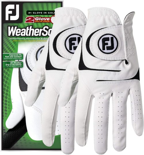 FootJoy Golf Glove - WeatherSof 2-Pack for Ultimate Comfort | Men's Size & Performance