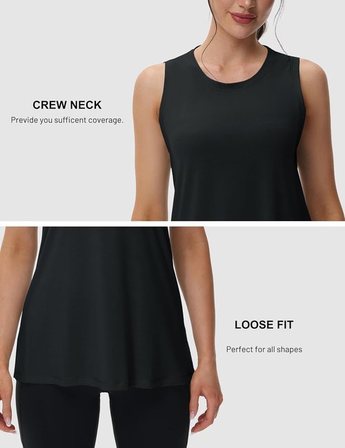 MAGCOMSEN Women's Athletic Tank Top - Quick Dry, Lightweight & Loose Fit | Perfect for Workouts
