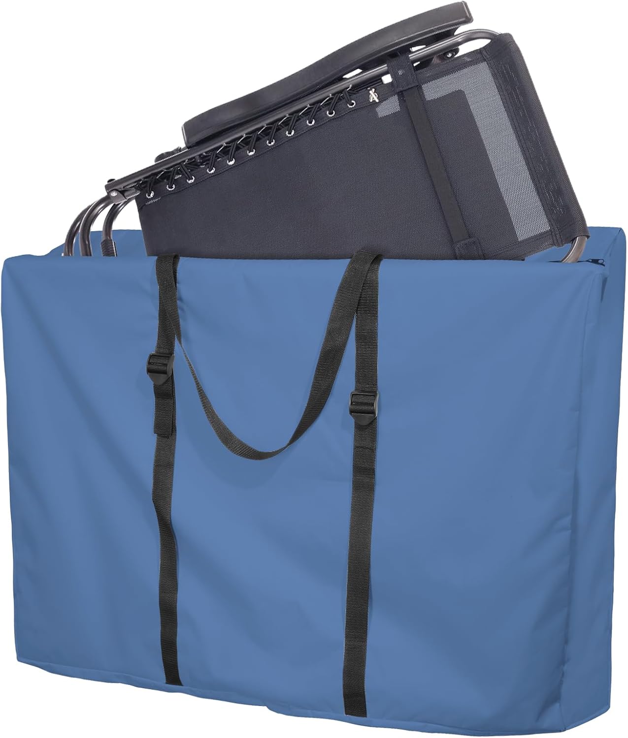 Waterproof Folding Chair Storage Bag by [Brand Name] - Durable 600D Material | Portable Carrying Bag for Zero Gravity & Beach Chairs, 43” L x 11” W x 29” H (Blue)