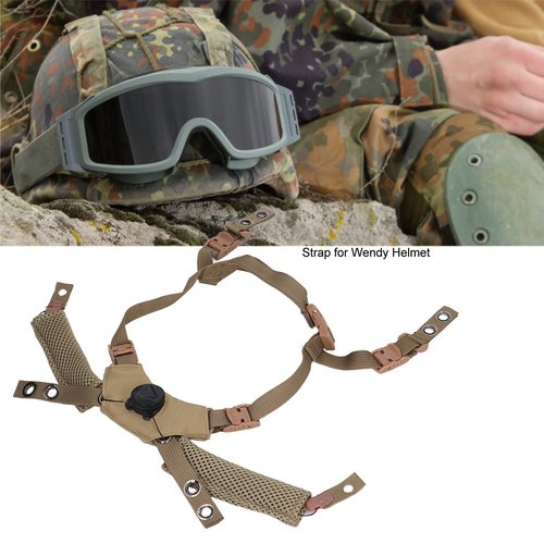 Helmet Dial Suspension System Chin Strap, Tactical Airsoft Helmet Chin Strap, Advanced Fast Helmet Replacement Accessory for Outdoor