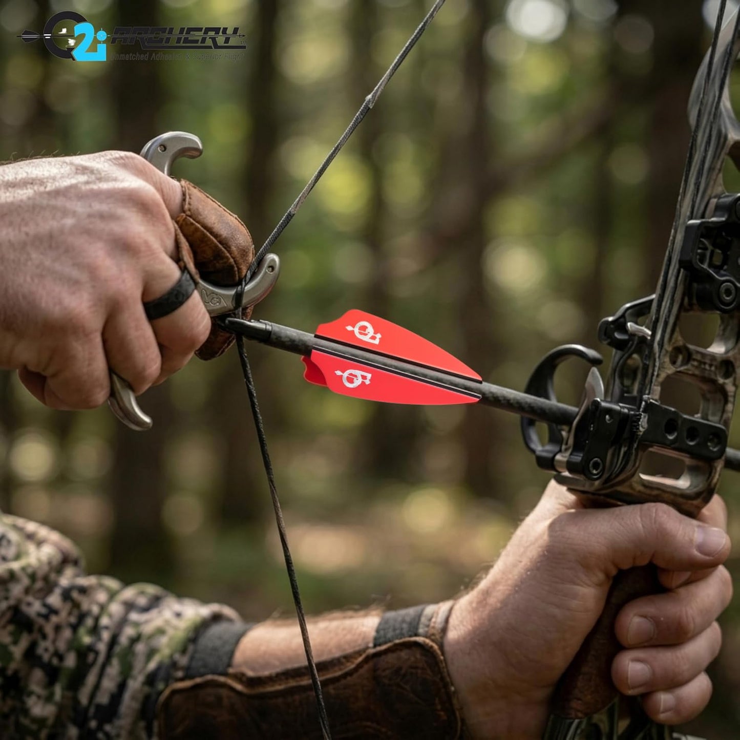 Q2i Fusion X-II | 3" | 36pk | Black High-Performance Arrow Fletching Vanes with Tri-Fusion Adhesion Technology for Target Archery