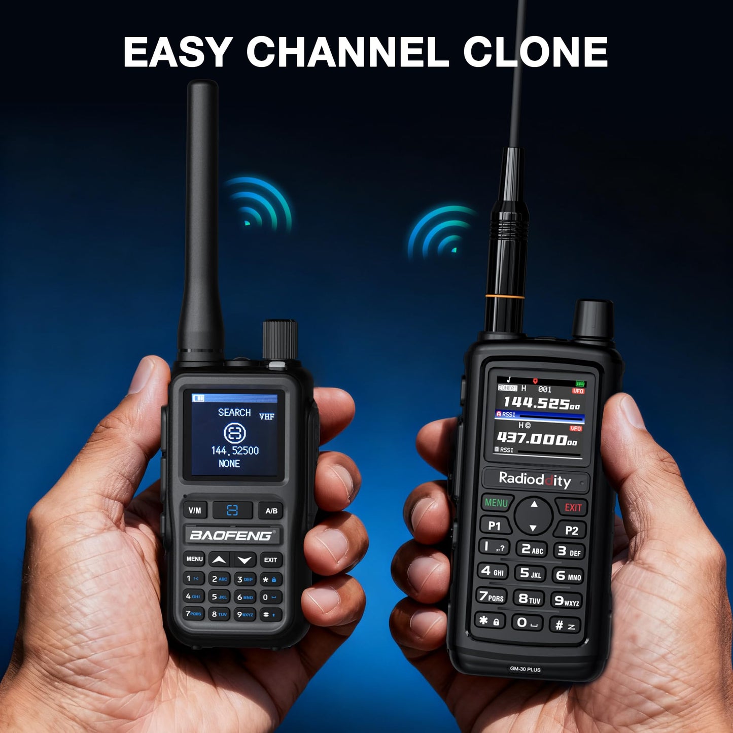 [Chirp Compatible] Baofeng UV-5G Mini GMRS Handheld Radio with BT App Programming, Long Range Walkie Talkie GMRS Repeater Capable, with 8-Band Receiver, Dual PTT, 999 Channels, for Off-Road, 2 Pack