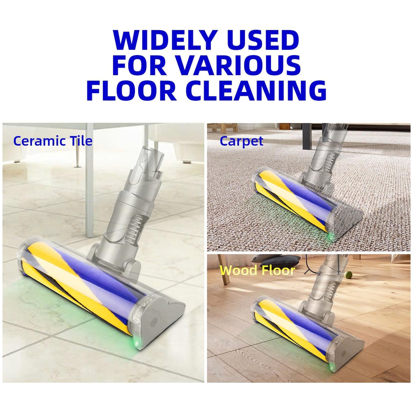 Premium Laser Slim Fluffy Brush Bar Replacement for Dyson Laser Slim Fluffy Cleaner Head & Fluffy Optic Cleaner Head, Fits Dyson V12 Series, V15 Series, V15 Detect, Outsize, Gen5detect, Part 971634-01