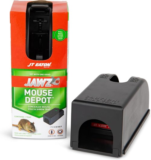 JT Eaton Jawz 407 Covered Mouse Traps - Effective Pest Control Solution | Durable Design