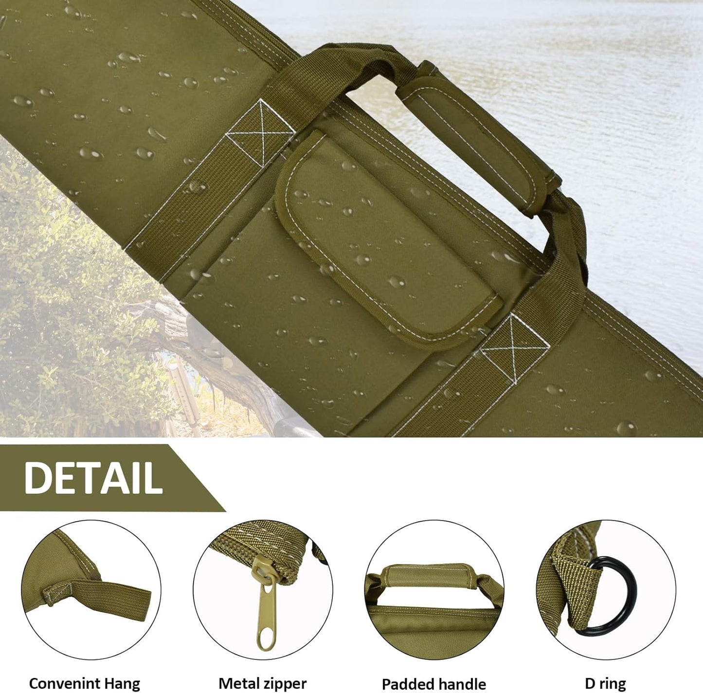 Soft Scoped Rifle Case - 52/54 Inch Padded Tactical Gun Bag for Shotguns | Ideal Hunting Accessory