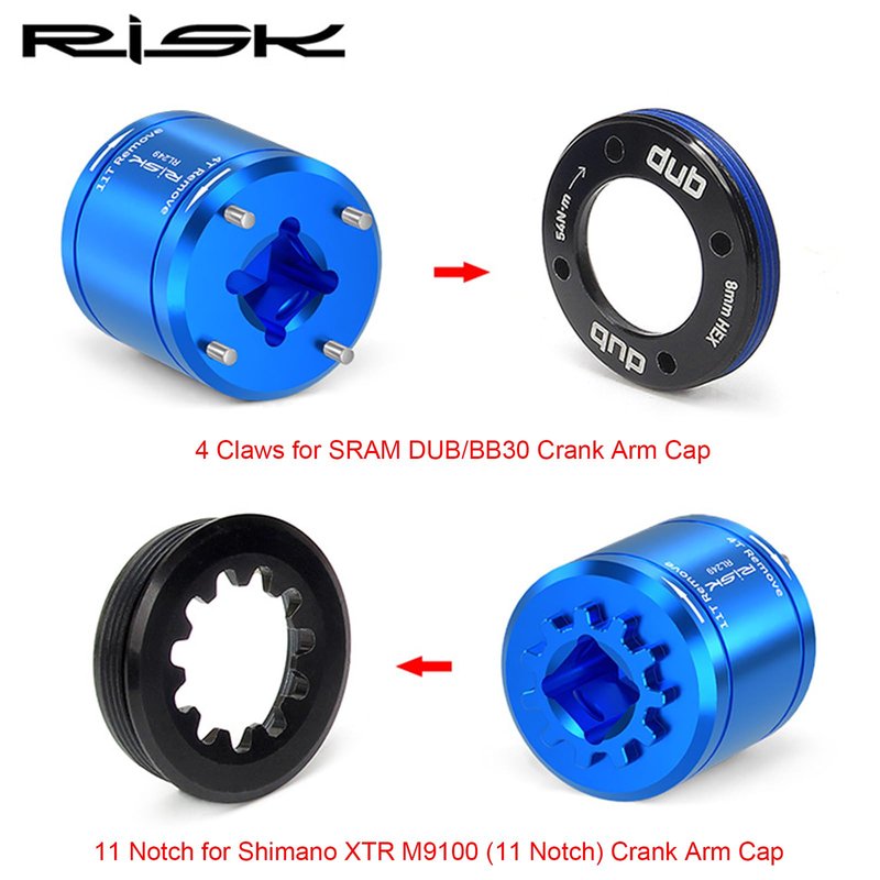 SONZUIA Crank Arm Cap Removal Tool for SRAM DUB/BB30 and Shimano XTR M9100 (11 Notch) Crank Arm Cap