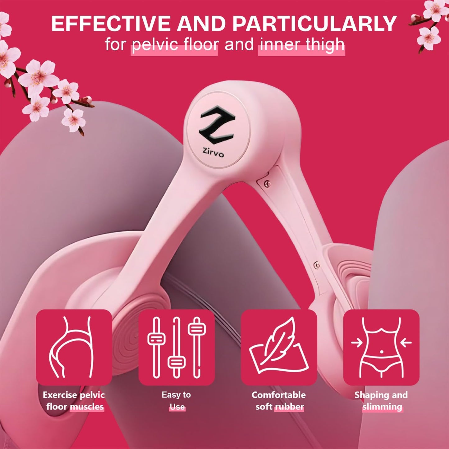 Thigh Trainer for Women, Thigh Master, 360° Rotating Pelvic Floor Muscle Trainer | KegelExerciser for Inner Thigh, Hip & Leg Shaping Compact Home Fitness & Workout Equipment