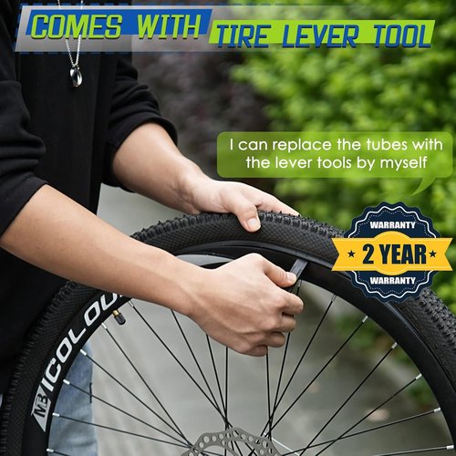 Hydencamm Bicycle Tube Set - 26" & 22" Butyl Rubber with 32mm Schrader Valve & Tire Levers