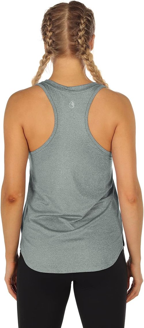 Icyzone Women's Racerback Workout Tank Tops - Athletic Yoga & Running Shirts (Set of 3)