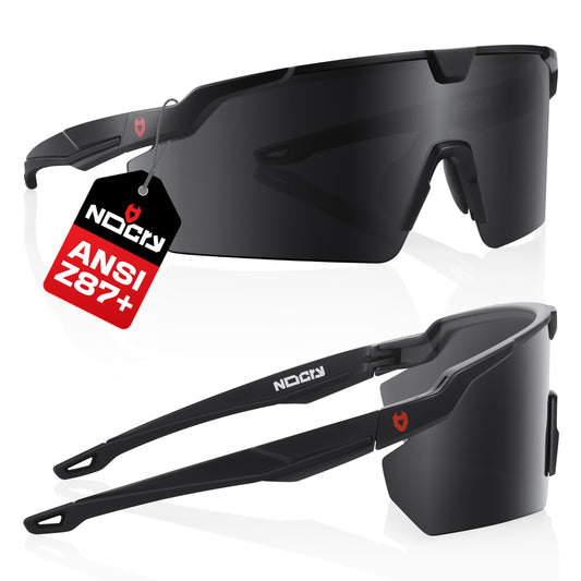 NoCry Tinted Safety Glasses For Men and Women with Premium Anti-Fog & Anti-Scratch — 100% UV Protection — Safety Sunglasses for Men or Z87 Sunglasses for Women — Perfect ANSI Z87 Safety Glasses Tinted