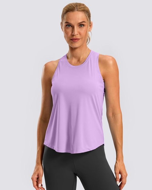 G Gradual Women's Racerback Yoga Tank Top - Loose Fit Sleeveless Athletic Shirt for Gym & Running