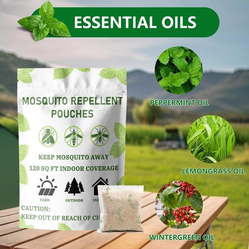 Furiseng Natural Mosquito Repellent - Long-Lasting 60-Day Protection | DEET-Free, Family Safe, 8 Pack